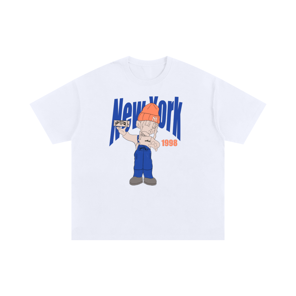 New York Drewface Unisex Oversized Cotton T-Shirt