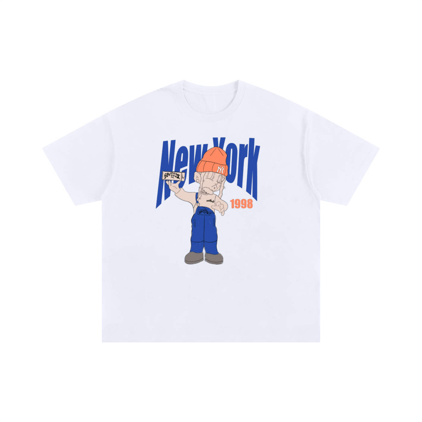 New York Drewface Unisex Oversized Cotton T-Shirt