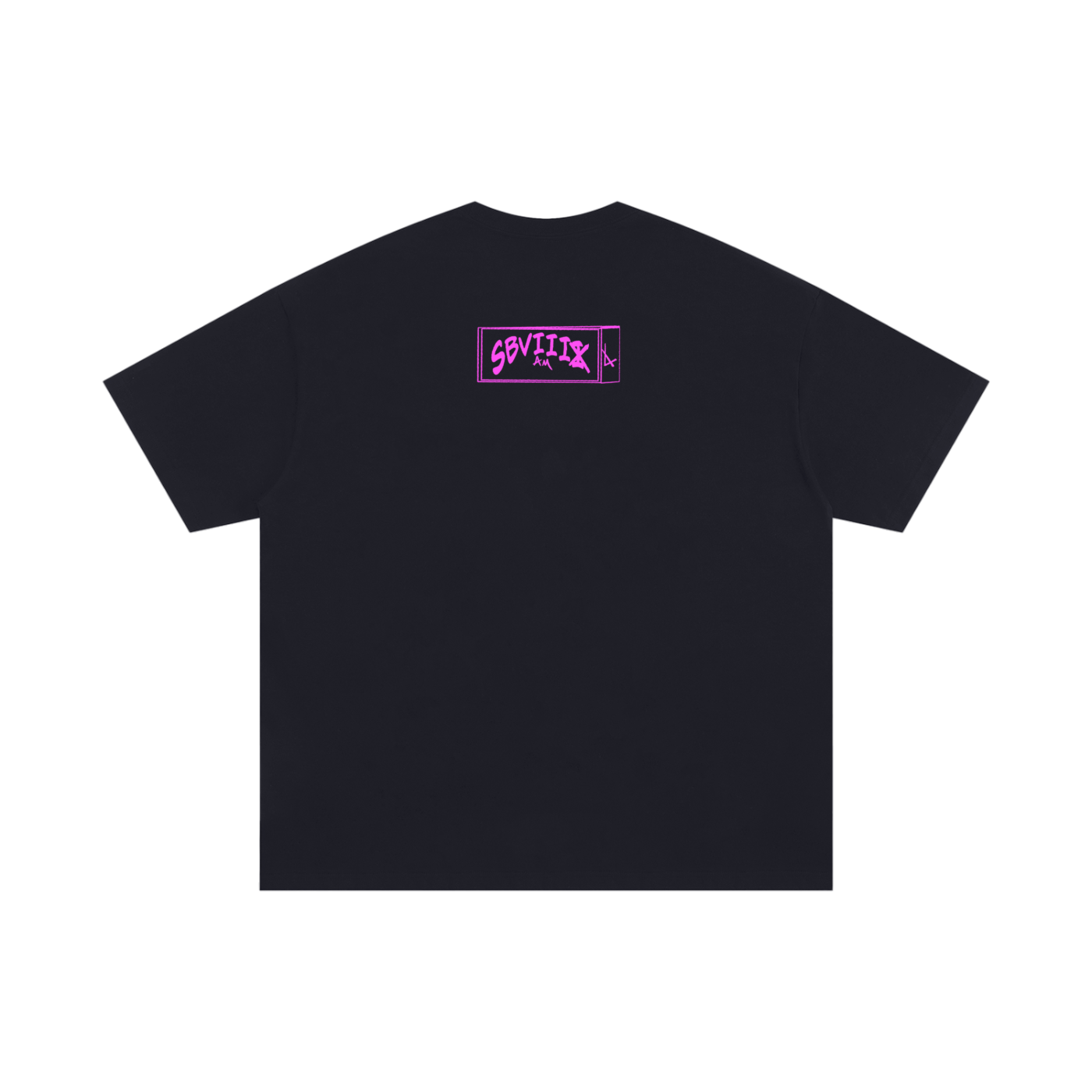 The Box Pink Logo Unisex Oversized Cotton T-Shirt