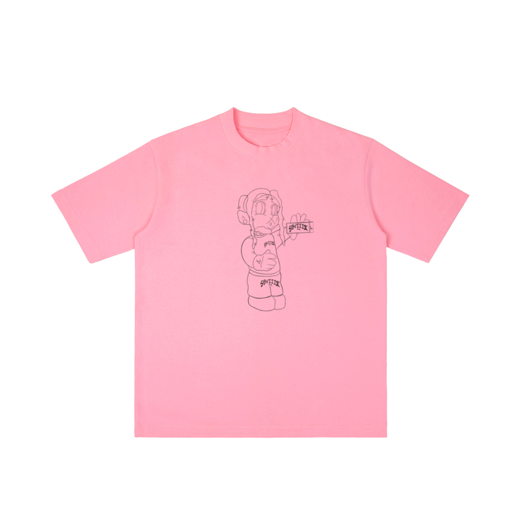 DREWFACE Vintage Wash Drop Shoulder T-shirt