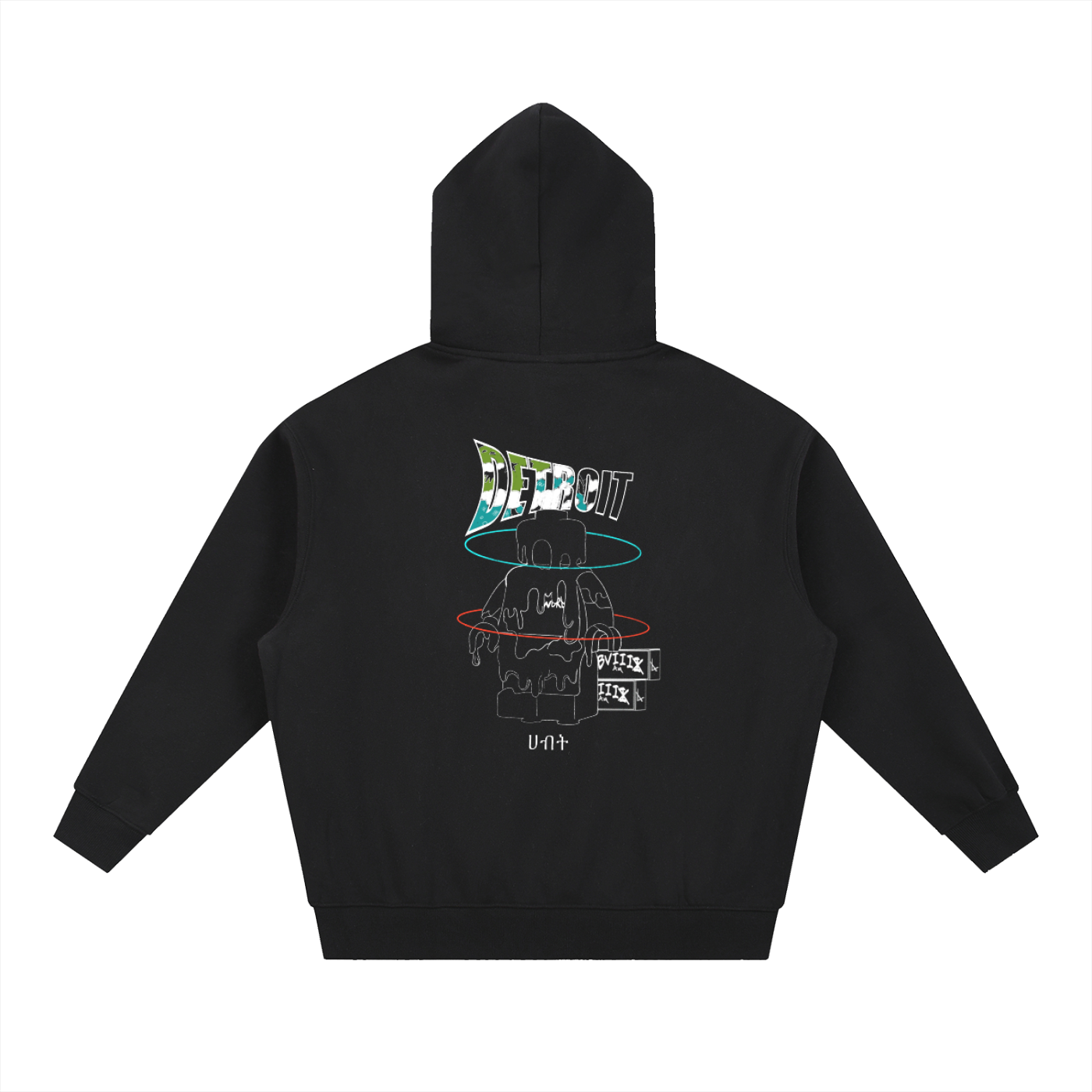 SBVIIIxW🌍R4D Essential Oversized Boxy Fit Fleece Hoodie