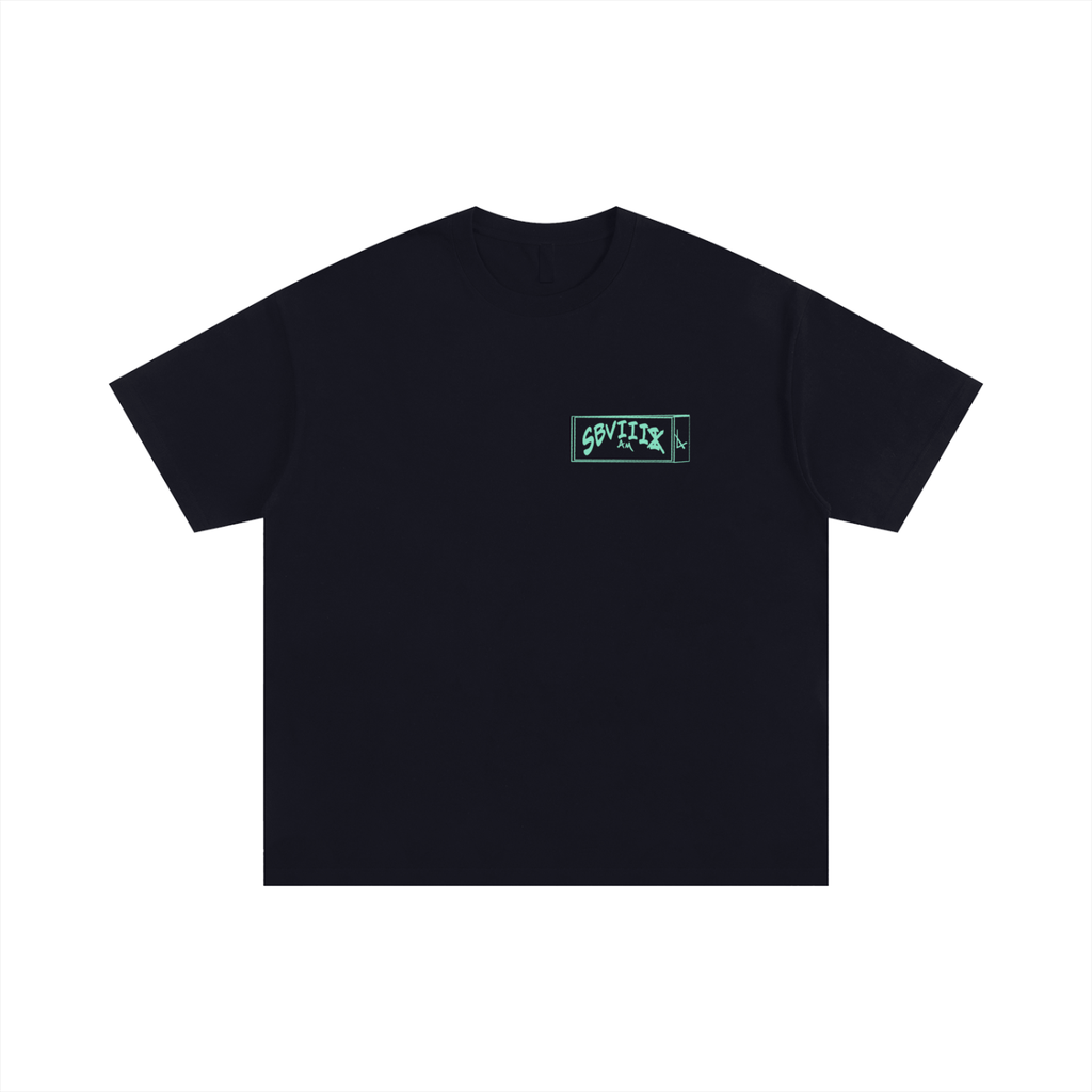 The Box SBVIIIx Green Logo Unisex Oversized Cotton T-Shirt