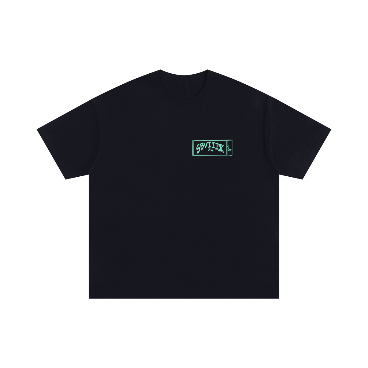 The Box SBVIIIx Green Logo Unisex Oversized Cotton T-Shirt