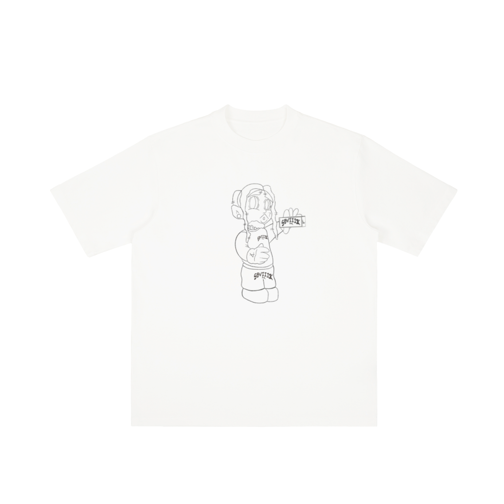 DREWFACE Vintage Wash Drop Shoulder T-shirt