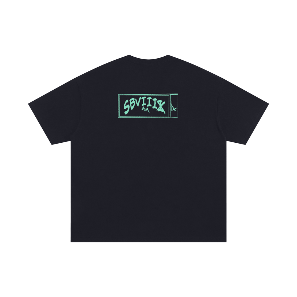 The Box SBVIIIx Green Logo Unisex Oversized Cotton T-Shirt