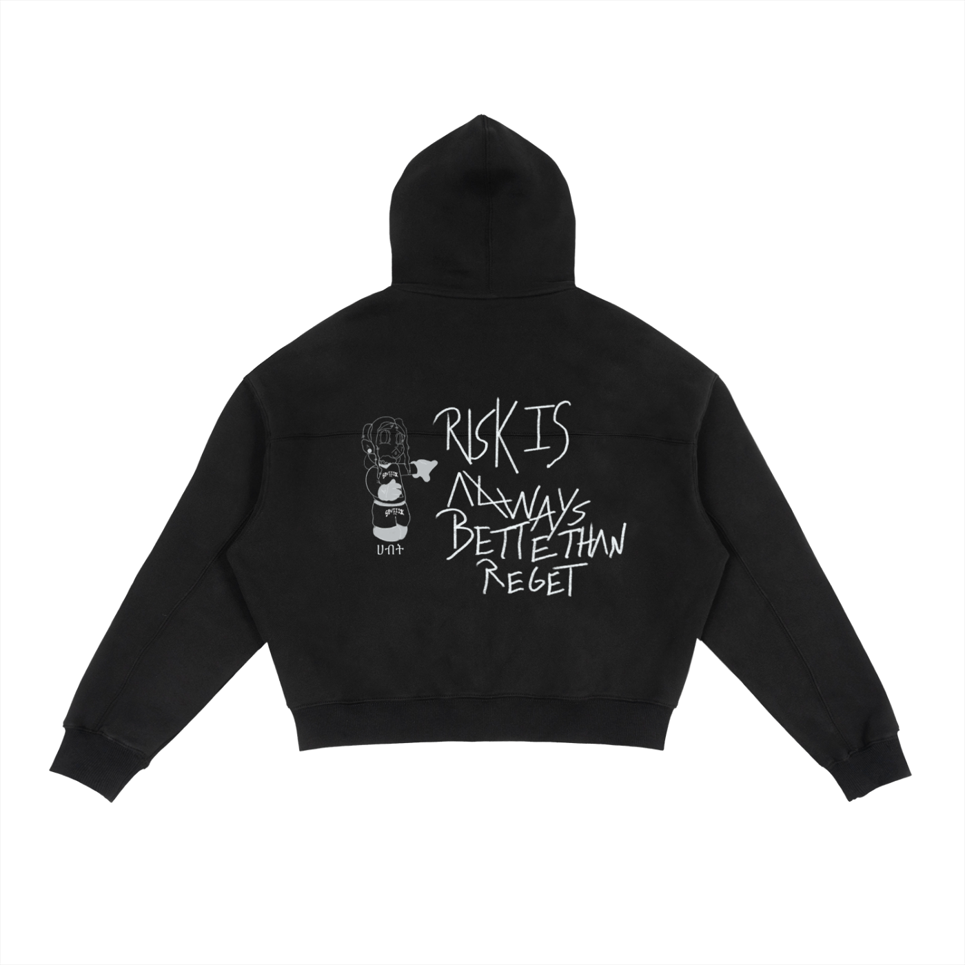 Fleece Zip-Up Boxy Hoodie