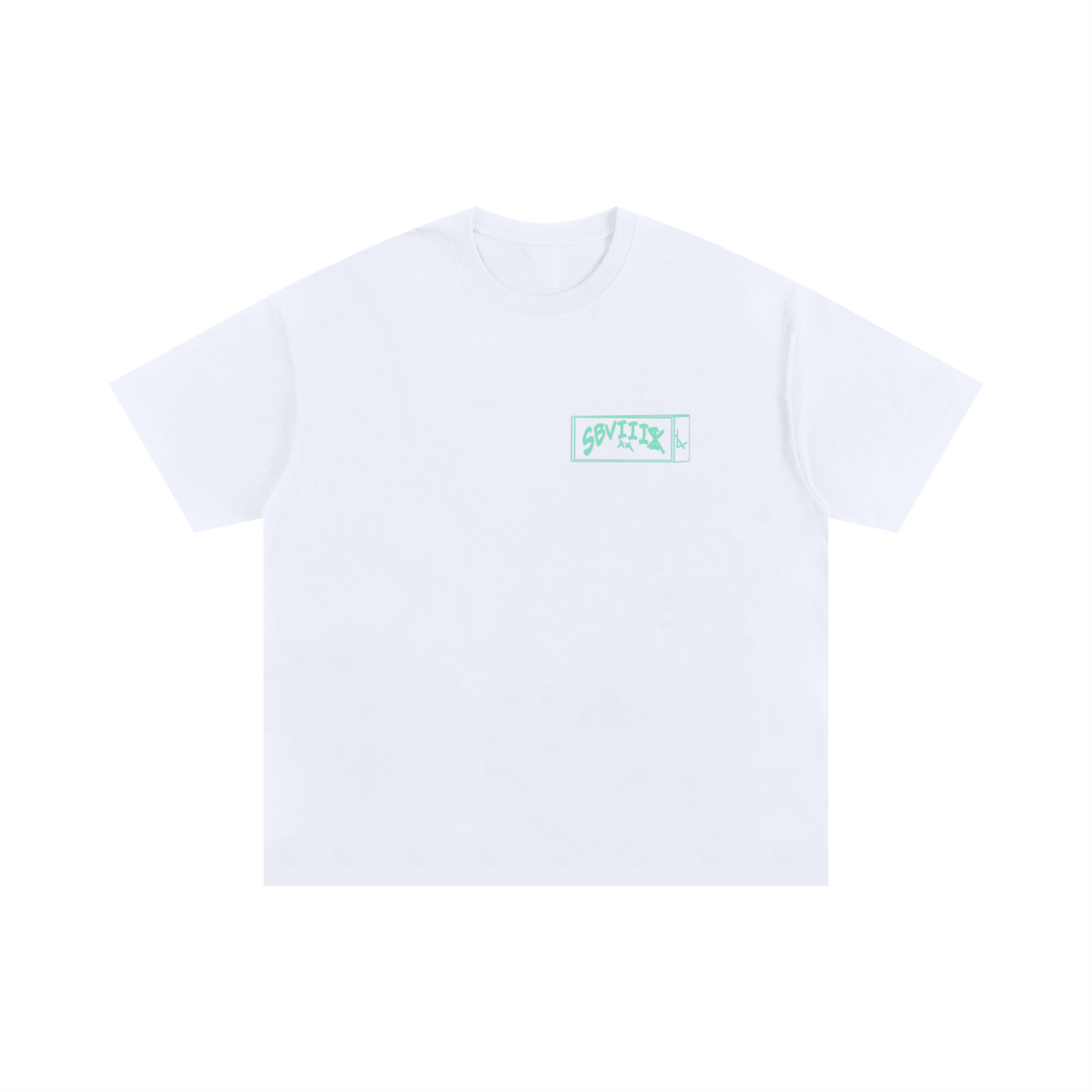 The Box SBVIIIx Green Logo Unisex Oversized Cotton T-Shirt